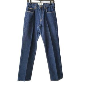 Vintage Oscar De La Renta Heavy Denim Jeans 6 High Rise Mom Dark Blue